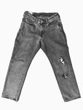 Grey Distressed Denim Pant