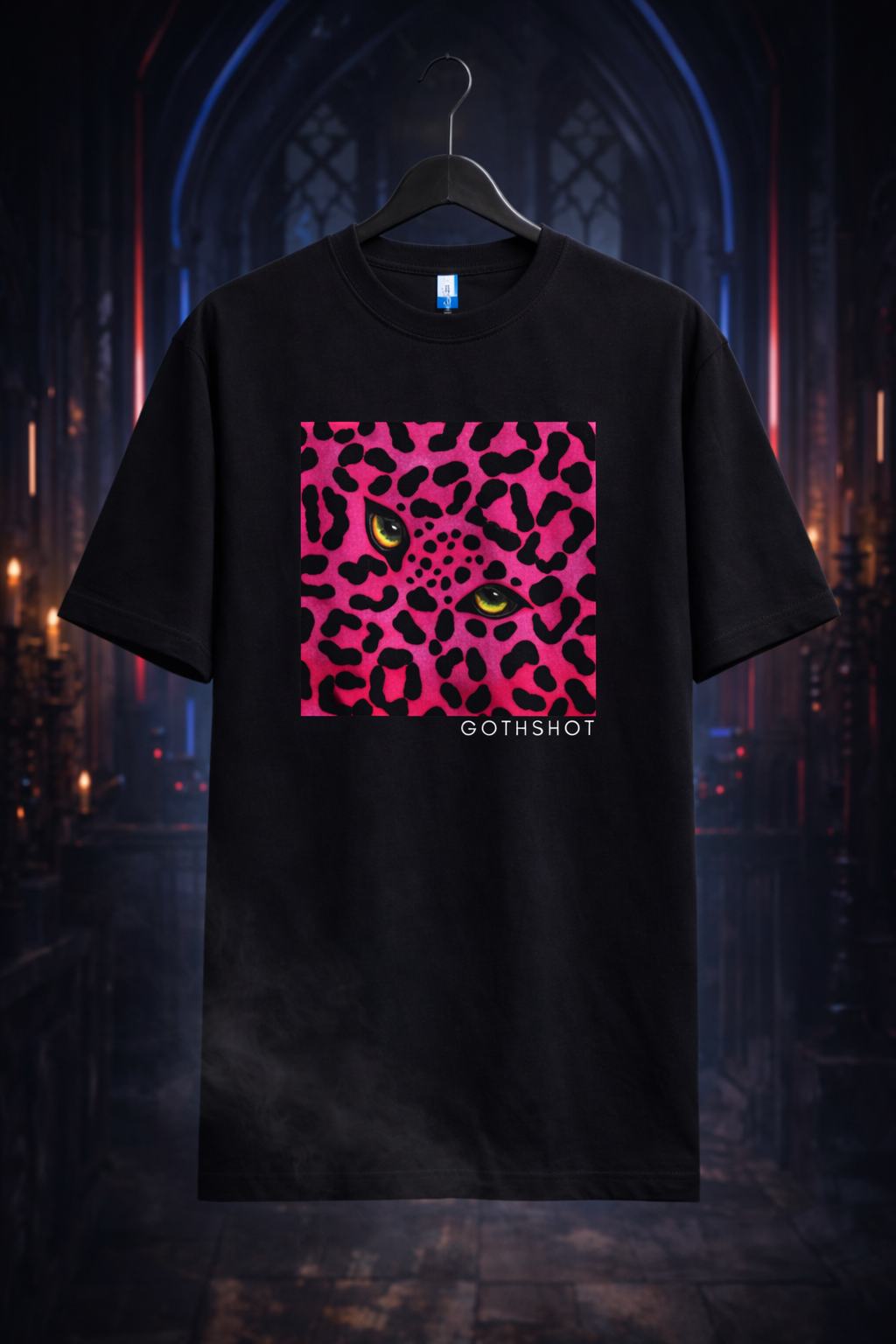 Feral Gaze Gothic Black T-Shirt