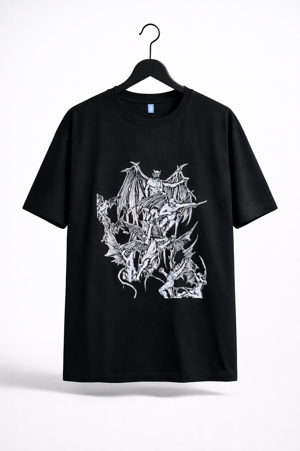 Nocturne club Unisex Oversized Gothic Black T-Shirt