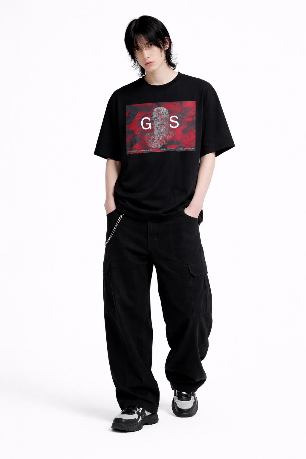 Unisex Chainmale Gothic Black T-Shirt