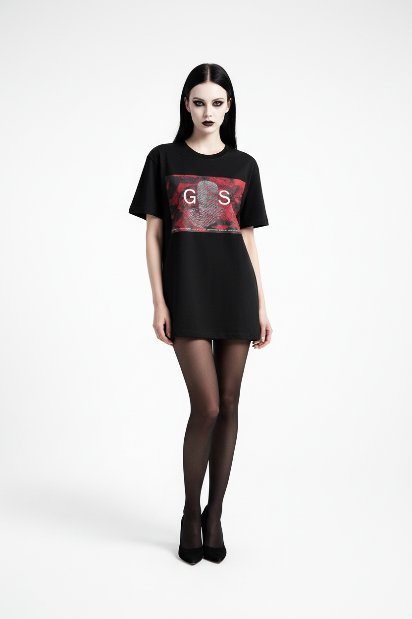 Unisex Chainmale Gothic Black T-Shirt